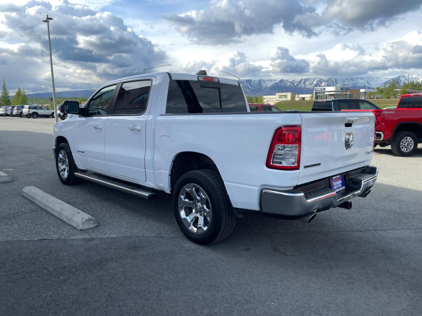 2019 WHITE RAM 1500 BIG HORN (1C6SRFFT1KN) with an 5.7L engine, Automatic transmission, located at 1960 Industrial Drive, Wasilla, 99654, (907) 274-2277, 61.573475, -149.400146 - Photo#2